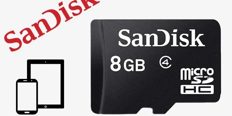 Thẻ nhớ micro SD Sandisk 8GB class 4