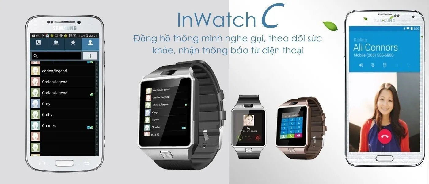 Tổng quan đồng hồ thông minh InWatch C